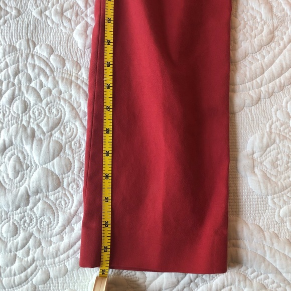 Loft red pants - hook and button closure - size 4 - Picture 7 of 8